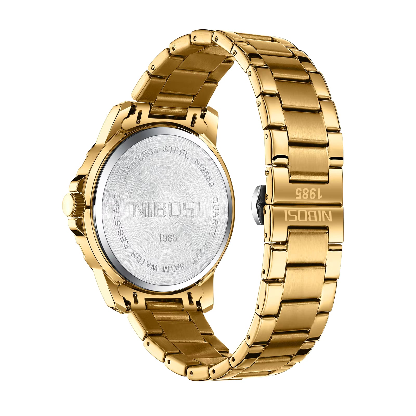 NIBOSI Mens Watches Top Brand Luxury Waterproof Luminous Quartz Watch for Men Stainless Steel Business Watches Relogio Masculino